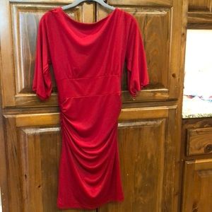 David Meister Dress Red
